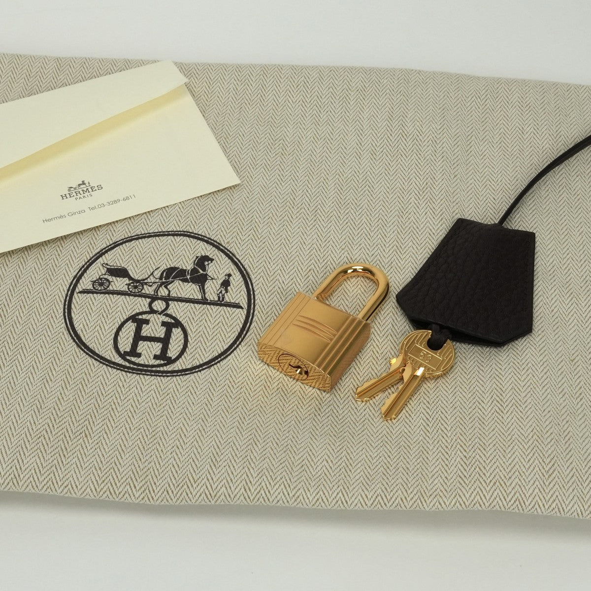 エルメス HERMES オータクロア45 オータクロア 45 バッグ トートバッグ フィヨルド ハバナ Havane ブラウン brown 茶 ゴールド金具 ハンドバッグ