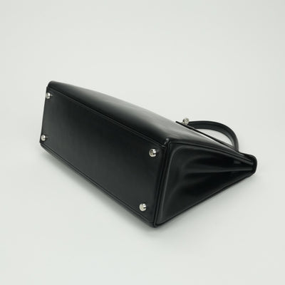 エルメス HERMES ケリー32 ケリー 32 バッグ トートバッグ ショルダーバッグ ボックスカーフ ノワール　noir ブラック Black 黒 エレクトラム金具 内縫い　シルバー金具　ゴールド金具　コンビ金具