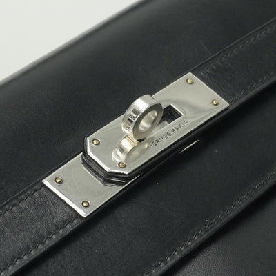 エルメス HERMES ケリー32 ケリー 32 バッグ トートバッグ ショルダーバッグ ボックスカーフ ノワール　noir ブラック Black 黒 エレクトラム金具 内縫い　シルバー金具　ゴールド金具　コンビ金具