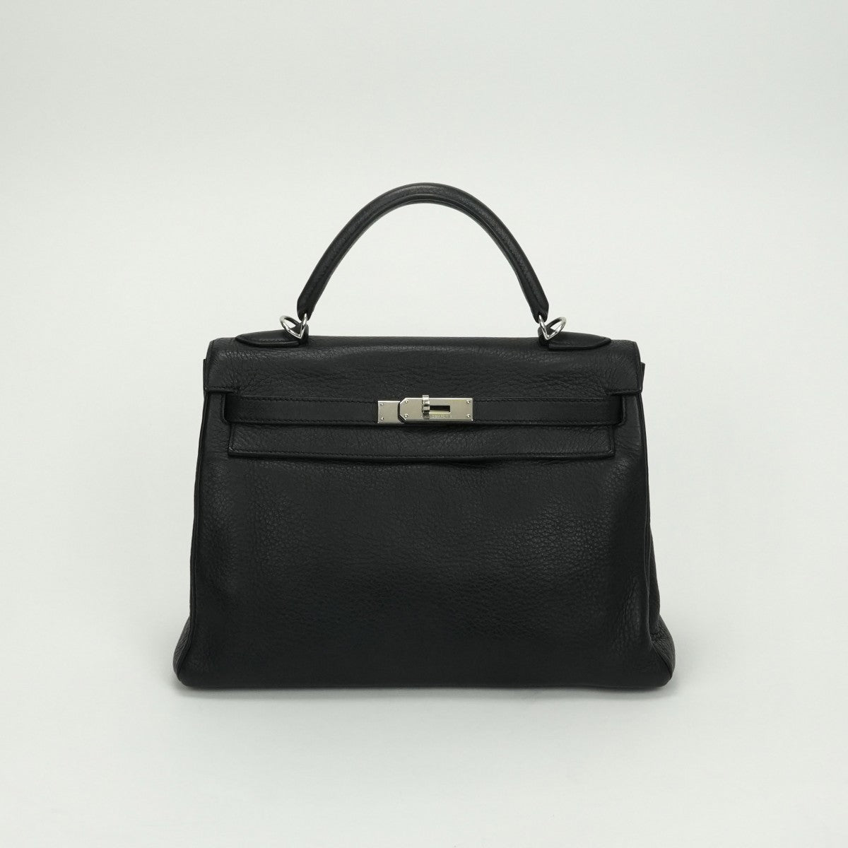 エルメス HERMES ケリー32 ケリー 32 バッグ トートバッグ ショルダーバッグ トリヨンクレマンス ノワール Noir ブラック Black 黒 シルバー金具 ハンドバッグ ショルダーバッグ V字金具