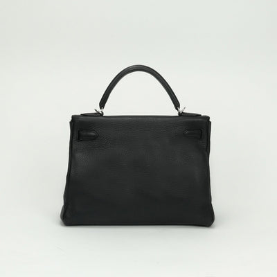 エルメス HERMES ケリー32 ケリー 32 バッグ トートバッグ ショルダーバッグ トリヨンクレマンス ノワール Noir ブラック Black 黒 シルバー金具 ハンドバッグ ショルダーバッグ V字金具