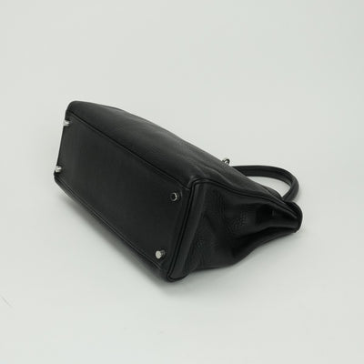 エルメス HERMES ケリー32 ケリー 32 バッグ トートバッグ ショルダーバッグ トリヨンクレマンス ノワール Noir ブラック Black 黒 シルバー金具 ハンドバッグ ショルダーバッグ V字金具
