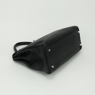 エルメス HERMES ケリー32 ケリー 32 バッグ トートバッグ ショルダーバッグ トリヨンクレマンス ノワール Noir ブラック Black 黒 シルバー金具 ハンドバッグ ショルダーバッグ V字金具