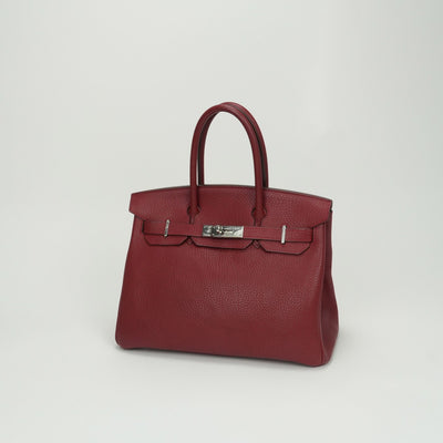 エルメス HERMES バーキン30 バーキン 30 バッグ トートバッグ トゴ ヴァーミリオン Vermilion レッド red 赤 シルバー金具