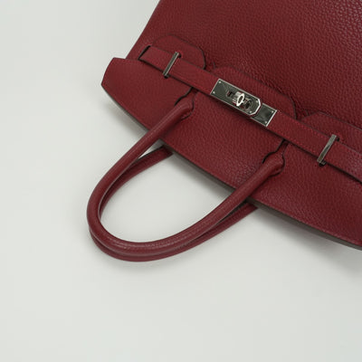 エルメス HERMES バーキン30 バーキン 30 バッグ トートバッグ トゴ ヴァーミリオン Vermilion レッド red 赤 シルバー金具