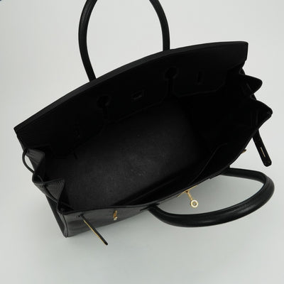 エルメス HERMES バーキン40 バーキン 40 バッグ トートバッグ アルデンヌ ノワール Noir ブラック Black 黒 ゴールド金具 ハンドバッグ