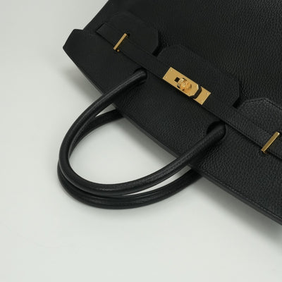 エルメス HERMES バーキン40 バーキン 40 バッグ トートバッグ アルデンヌ ノワール Noir ブラック Black 黒 ゴールド金具 ハンドバッグ