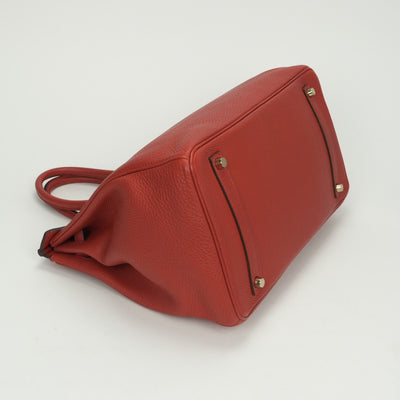 エルメス HERMES バーキン35 バーキン 35 バッグ トートバッグ トゴ ブーゲンビリア　Bougainvillea レッド Red 赤 ゴールド金具 ハンドバッグ