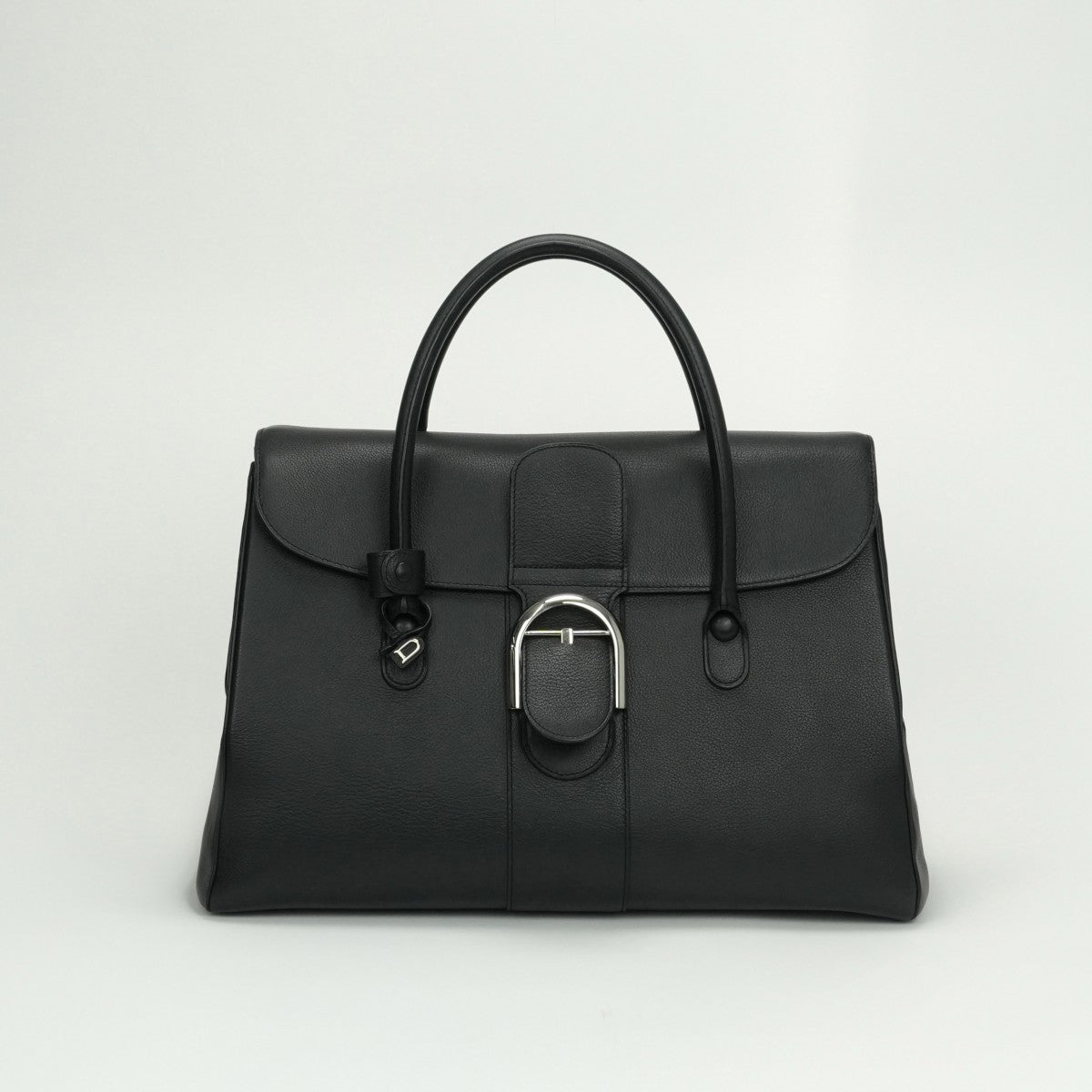 DELVAUX DELVAUX Brillon GM Brillon GM Bag, tote bag, shoulder bag, leather, black, black, silver fittings, handbag, 2-way bag