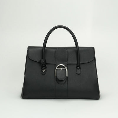 DELVAUX DELVAUX Brillon GM Brillon GM Bag, tote bag, shoulder bag, leather, black, black, silver fittings, handbag, 2-way bag