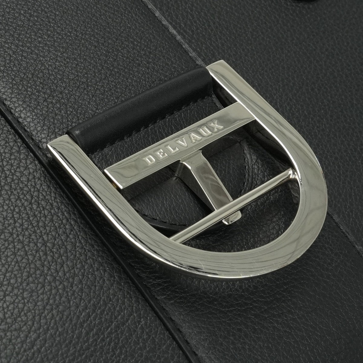 DELVAUX DELVAUX Brillon GM Brillon GM Bag, tote bag, shoulder bag, leather, black, black, silver fittings, handbag, 2-way bag