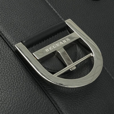 DELVAUX DELVAUX Brillon GM Brillon GM Bag, tote bag, shoulder bag, leather, black, black, silver fittings, handbag, 2-way bag