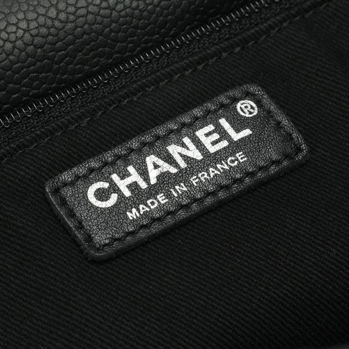 CHANEL 샤넬 Matelass? 가방 토트 백 캐비어 피부 검은 색 검은 실버 하드웨어