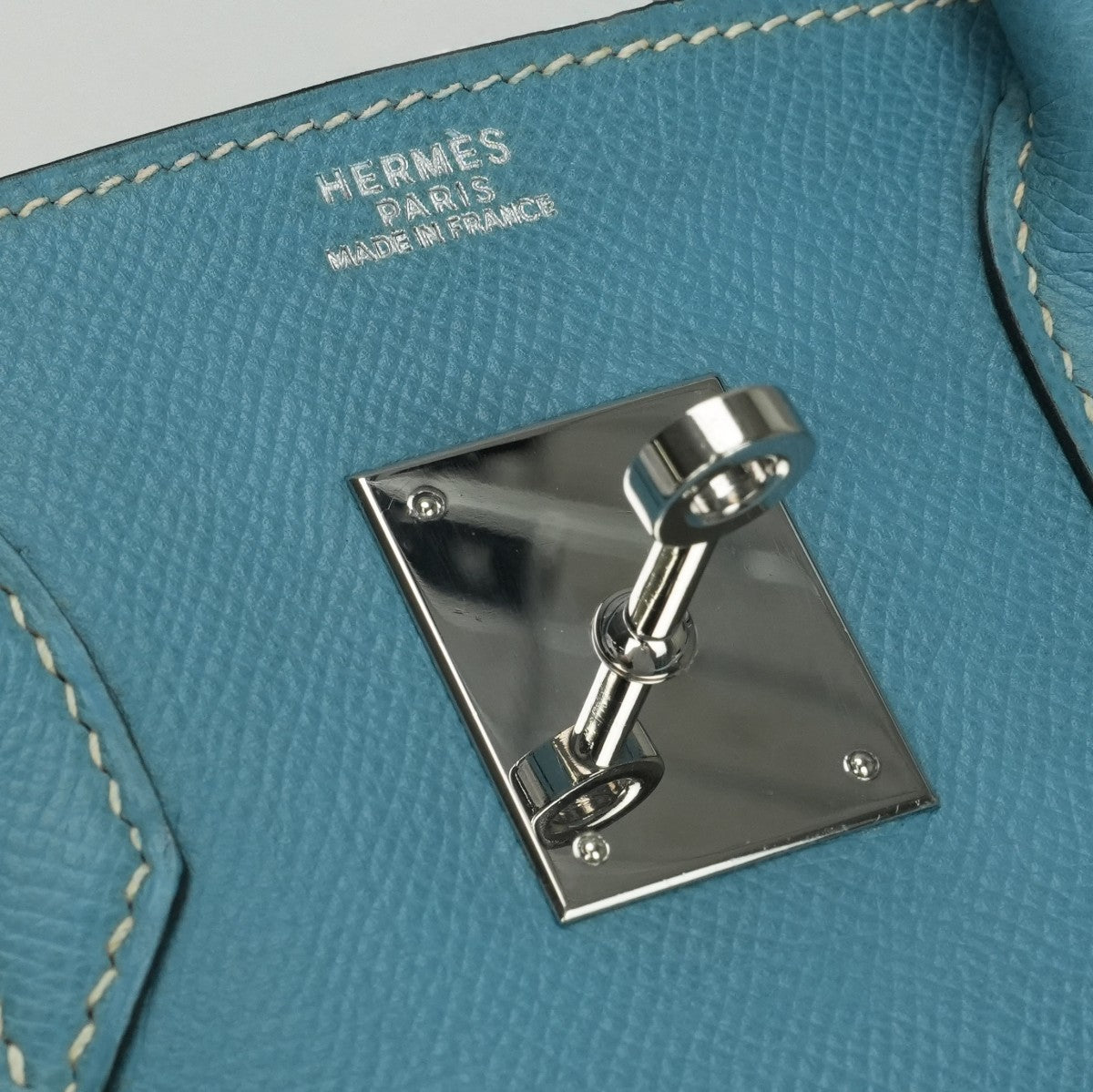 エルメス HERMES バーキン30 バーキン 30 バッグ トートバッグ エプソン ブルージーン bluejean ブルー Blue 青 シルバー金具 ヴォーエプソン