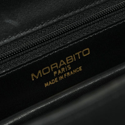 モラビト MORABITO スカラ バッグ トートバッグ レザー ブラック 黒 シルバー金具