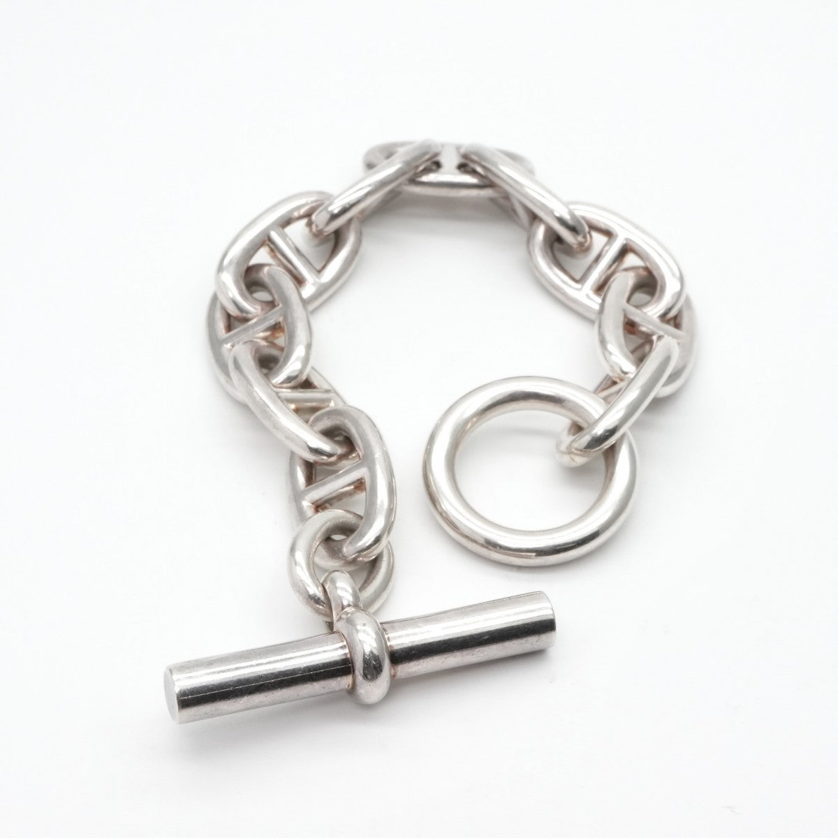 HERMES HERMES Chaine d'Ancre Bracelet Bangle Cuff 925