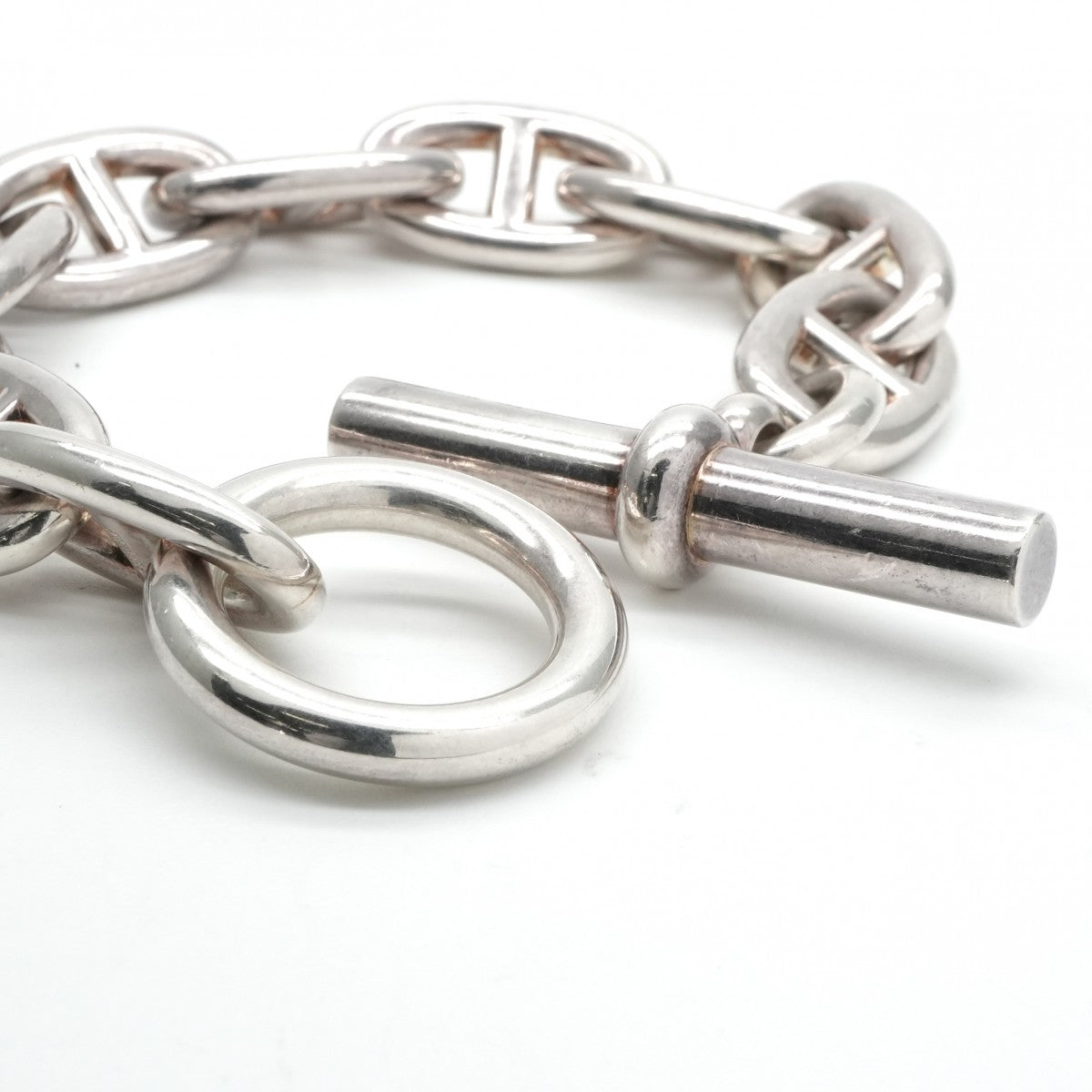 HERMES HERMES Chaine d'Ancre Bracelet Bangle Cuff 925