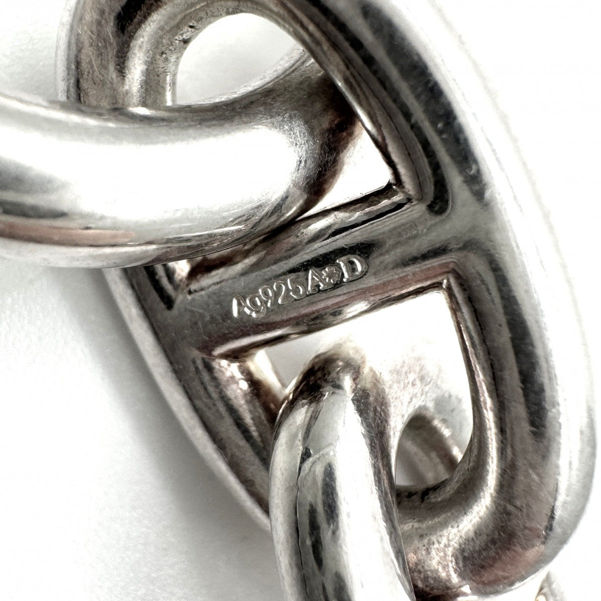HERMES HERMES Chaine d'Ancre Bracelet Bangle Cuff 925