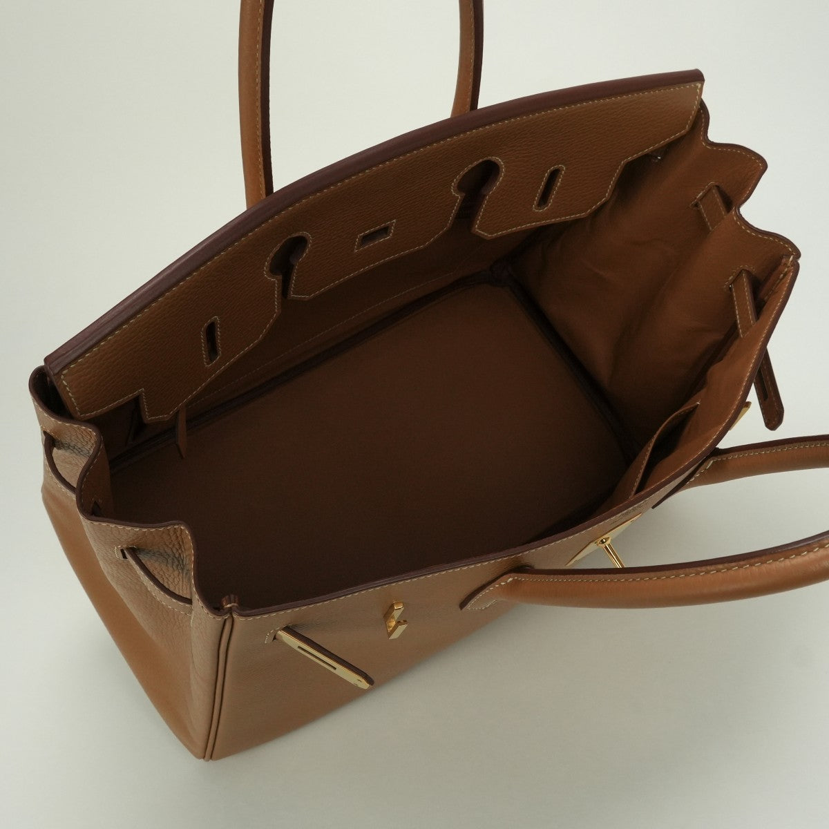 エルメス HERMES バーキン35 バーキン 35 バッグ トートバッグ アルデンヌ ゴールド Gold ブラウン Brown 茶 ゴールド金具 ハンドバッグ