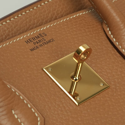エルメス HERMES バーキン35 バーキン 35 バッグ トートバッグ アルデンヌ ゴールド Gold ブラウン Brown 茶 ゴールド金具 ハンドバッグ