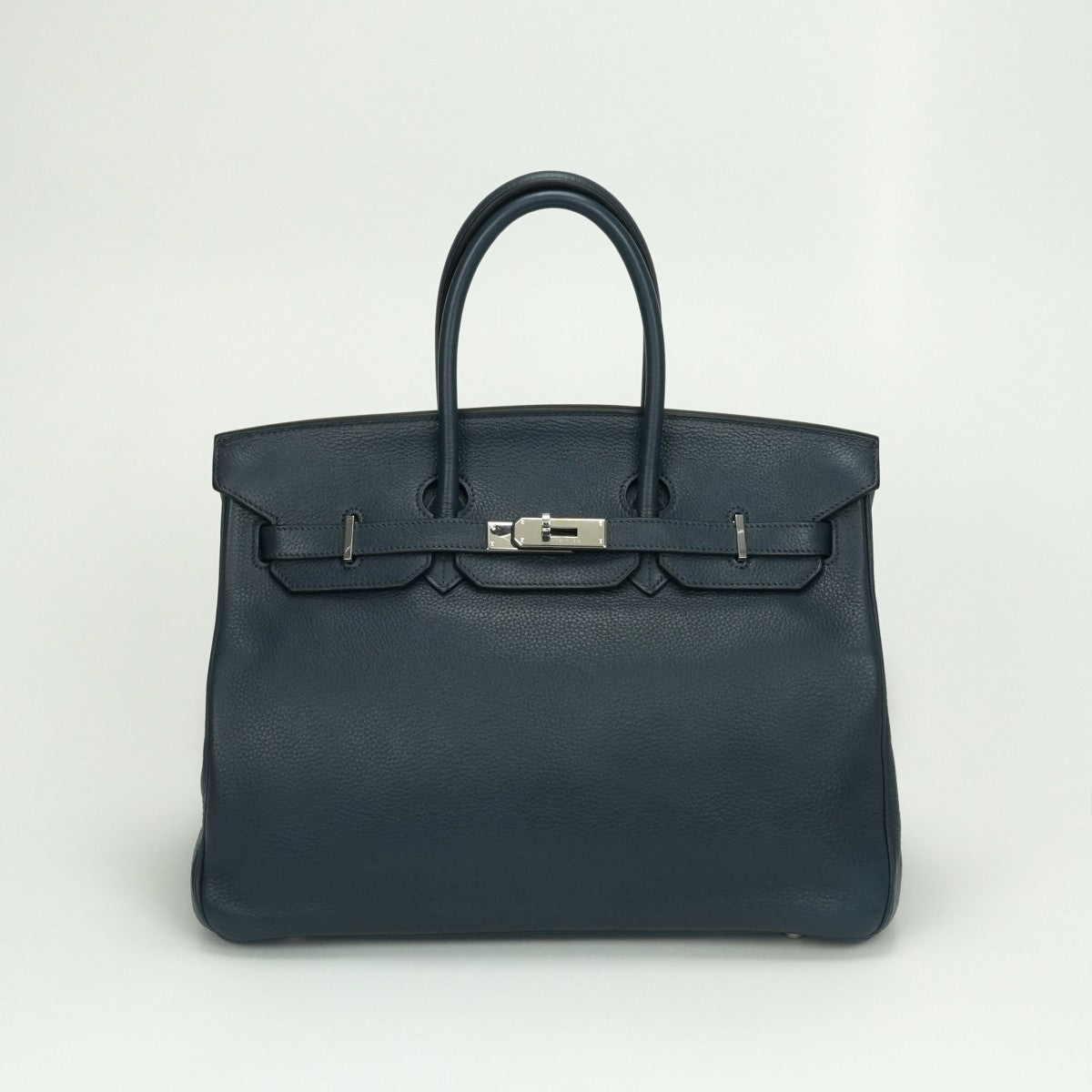 エルメス HERMES バーキン35 バーキン 35 バッグ トートバッグ トリヨンクレマンス ブルー Blue ネイビー Navy 青 シルバー金具