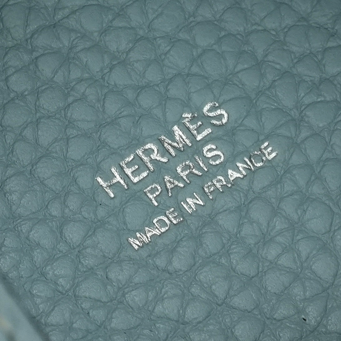 HERMES 爱马仕 Picotin lock MM Picotin lock MM Picotin lock 22 手提袋Torillon Clemence蓝色跑步蓝色蓝色蓝色蓝色浅蓝色银色金属配件