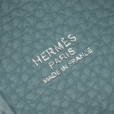 HERMES 爱马仕 Picotin lock MM Picotin lock MM Picotin lock 22 手提袋Torillon Clemence蓝色跑步蓝色蓝色蓝色蓝色浅蓝色银色金属配件