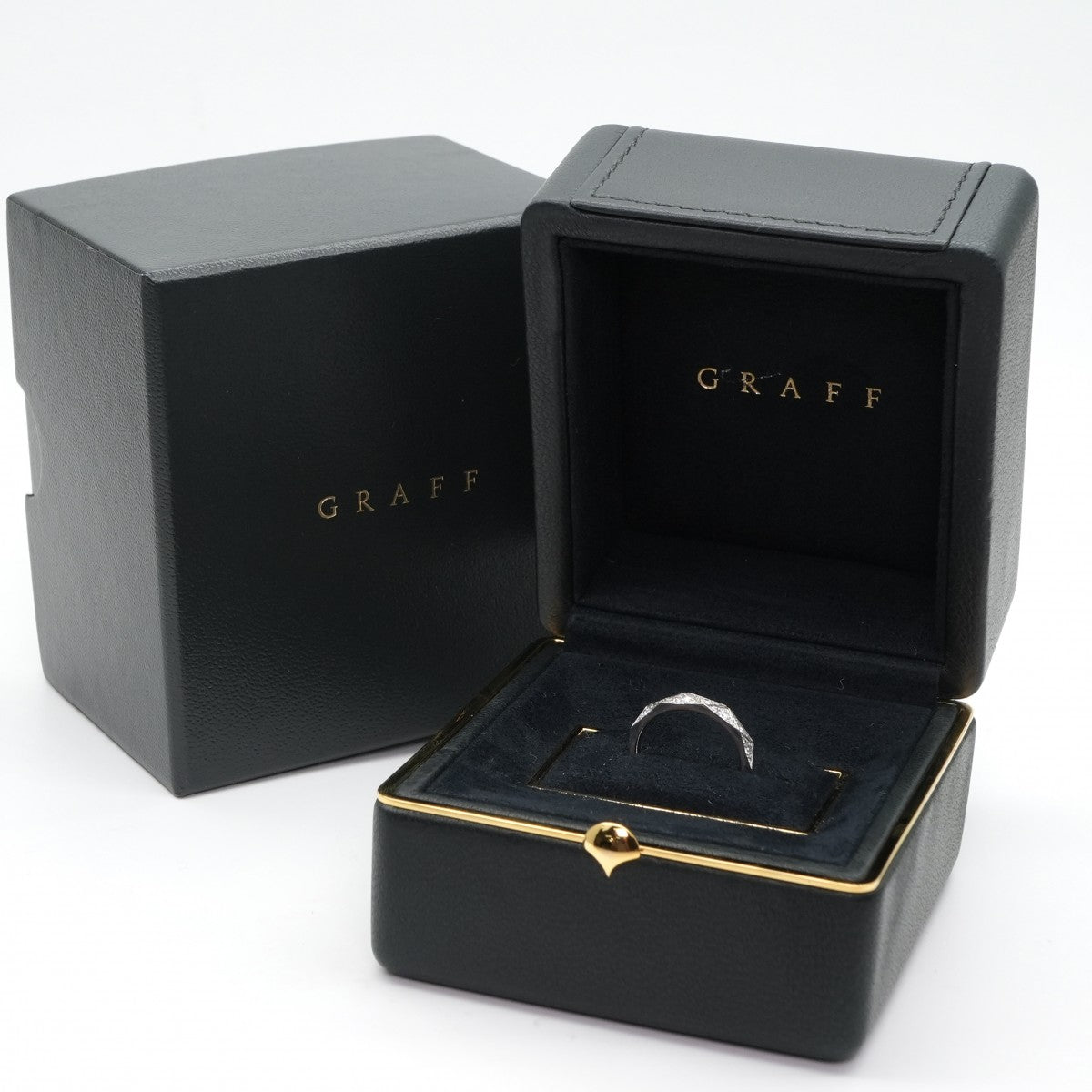 グラフ GRAFF シグネチャー ダイヤモンド バンド パヴェダイヤ ウェディングバンド ローレンス グラフ リング 指輪 750WG シルバー ダイヤリング 結婚指輪 ホワイトゴールド