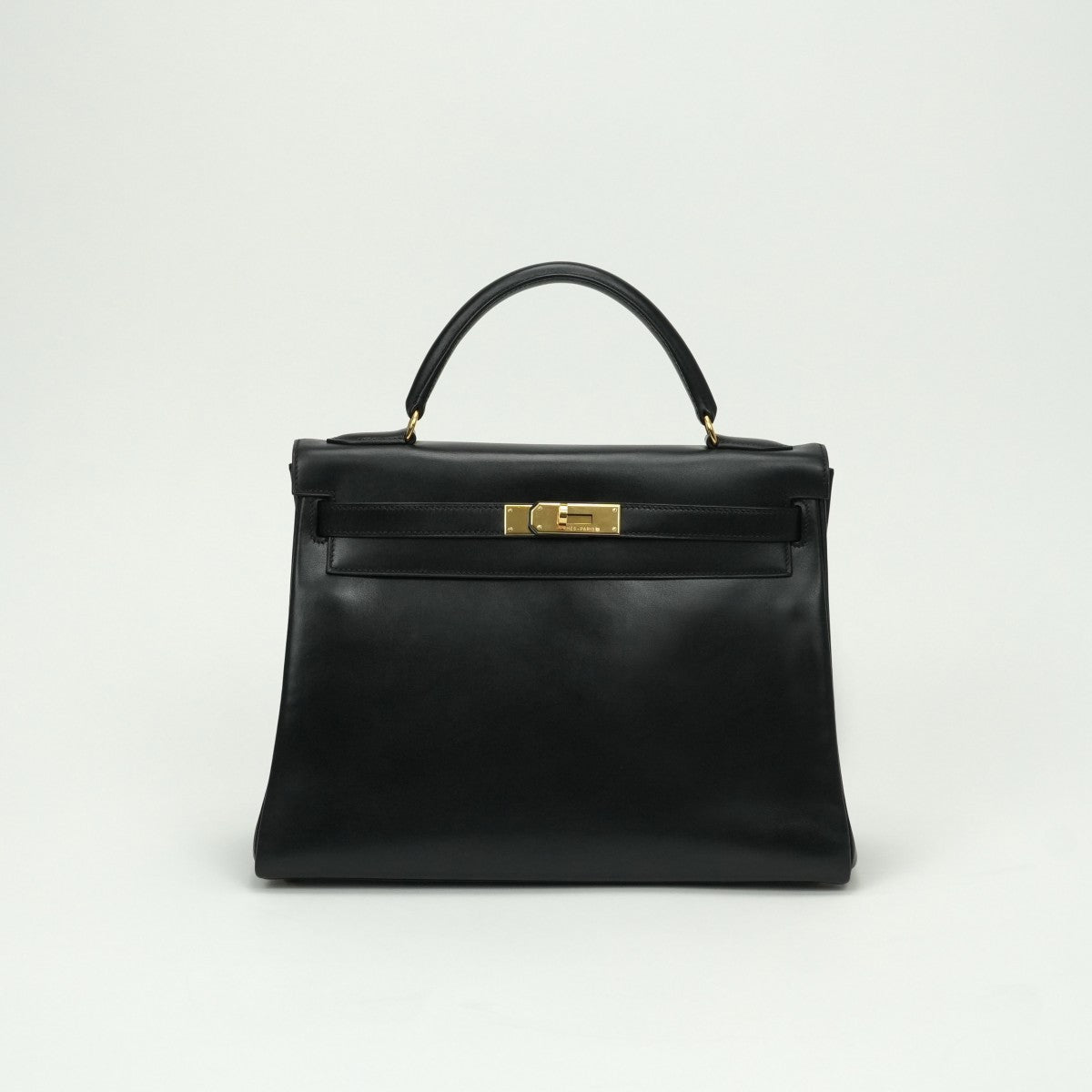 エルメス HERMES ケリー32 ケリー 32 バッグ トートバッグ ボックスカーフ ノワール noir ブラック Black 黒 ゴールド金具