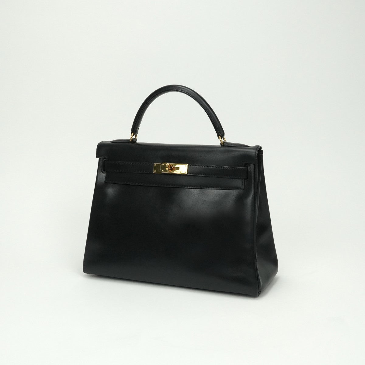 エルメス HERMES ケリー32 ケリー 32 バッグ トートバッグ ボックスカーフ ノワール noir ブラック Black 黒 ゴールド金具