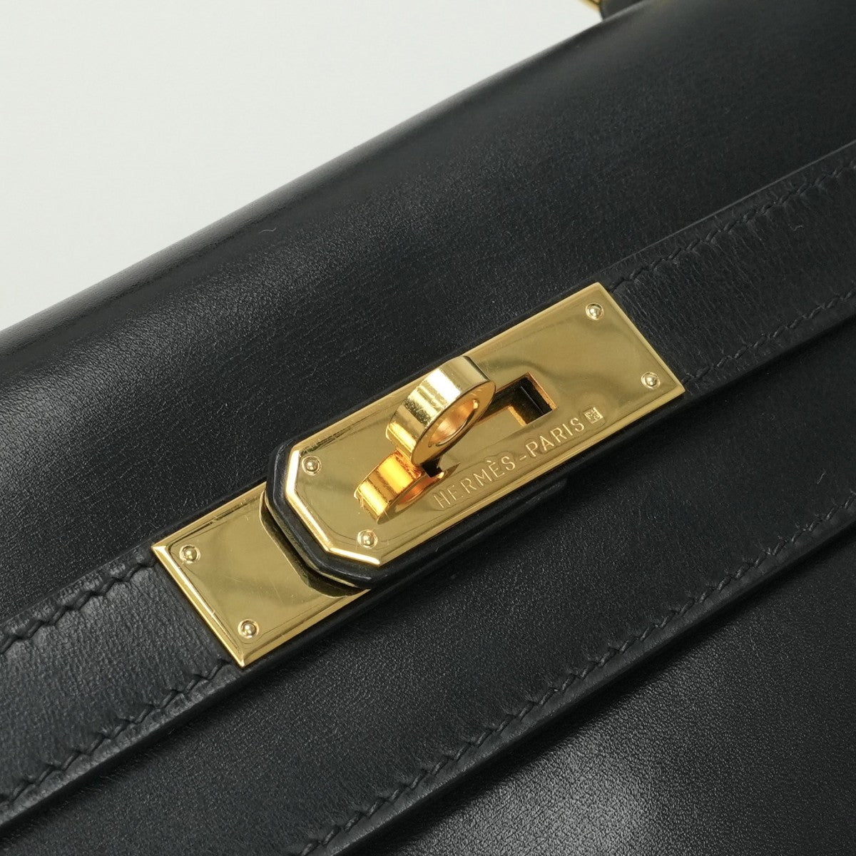 エルメス HERMES ケリー32 ケリー 32 バッグ トートバッグ ボックスカーフ ノワール noir ブラック Black 黒 ゴールド金具