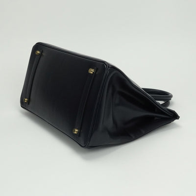 エルメス HERMES バーキン35 バーキン 35 バッグ トートバッグ ボックスカーフ ネイビー Navy 紺 ゴールド金具 ハンドバッグ