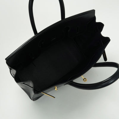 エルメス HERMES バーキン35 バーキン 35 バッグ トートバッグ ボックスカーフ ネイビー Navy 紺 ゴールド金具 ハンドバッグ