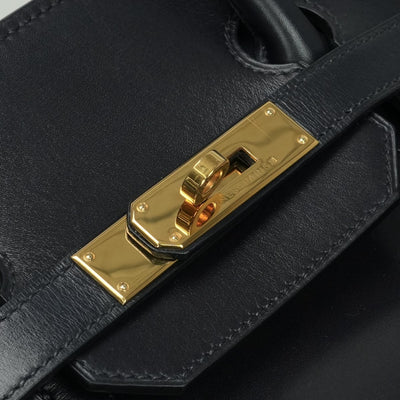 エルメス HERMES バーキン35 バーキン 35 バッグ トートバッグ ボックスカーフ ネイビー Navy 紺 ゴールド金具 ハンドバッグ