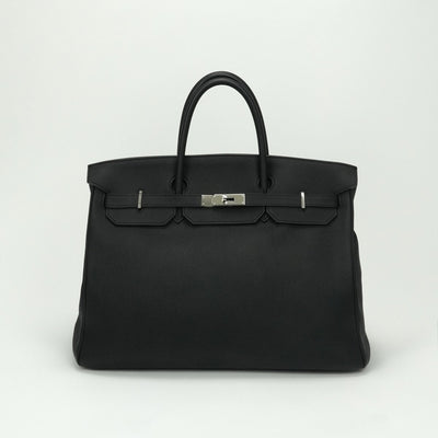 エルメス HERMES バーキン40 バーキン 40 バッグ トートバッグ トゴ ノワール Noir ブラック black 黒 シルバー金具