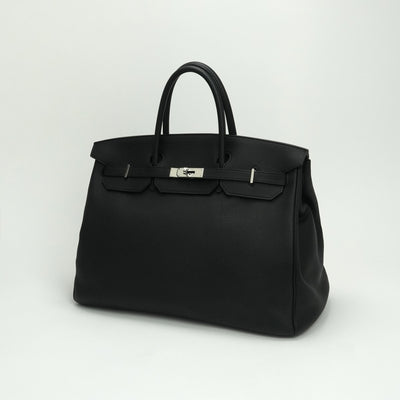 エルメス HERMES バーキン40 バーキン 40 バッグ トートバッグ トゴ ノワール Noir ブラック black 黒 シルバー金具