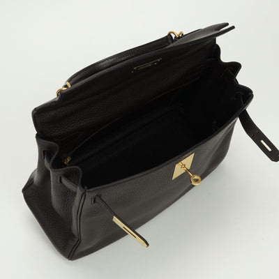 エルメス HERMES ケリー28 ケリー 28 バッグ トートバッグ ショルダーバッグ トリヨンクレマンス ブラウン brown 茶 ゴールド金具 内縫い