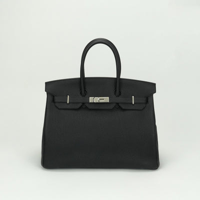 エルメス HERMES バーキン35 バーキン 35 バッグ トートバッグ トゴ ノワール Noir ブラック black 黒 シルバー金具