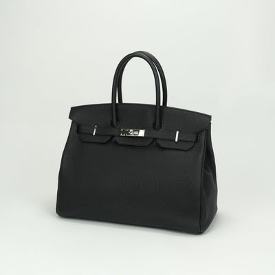 エルメス HERMES バーキン35 バーキン 35 バッグ トートバッグ トゴ ノワール Noir ブラック black 黒 シルバー金具