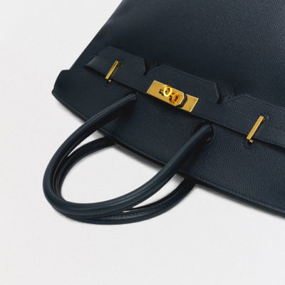 エルメス HERMES バーキン35 バーキン 35 バッグ トートバッグ クシュベル ネイビー Navy ブルー Blue 紺 ゴールド金具 ハンドバッグ ヴォーエプソン エプソン