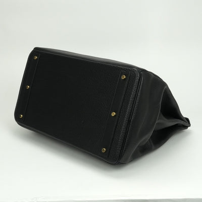 エルメス HERMES オータクロア45 オータクロア 45 バッグ トートバッグ アルデンヌ ノワール Noir ブラック black 黒 ゴールド金具