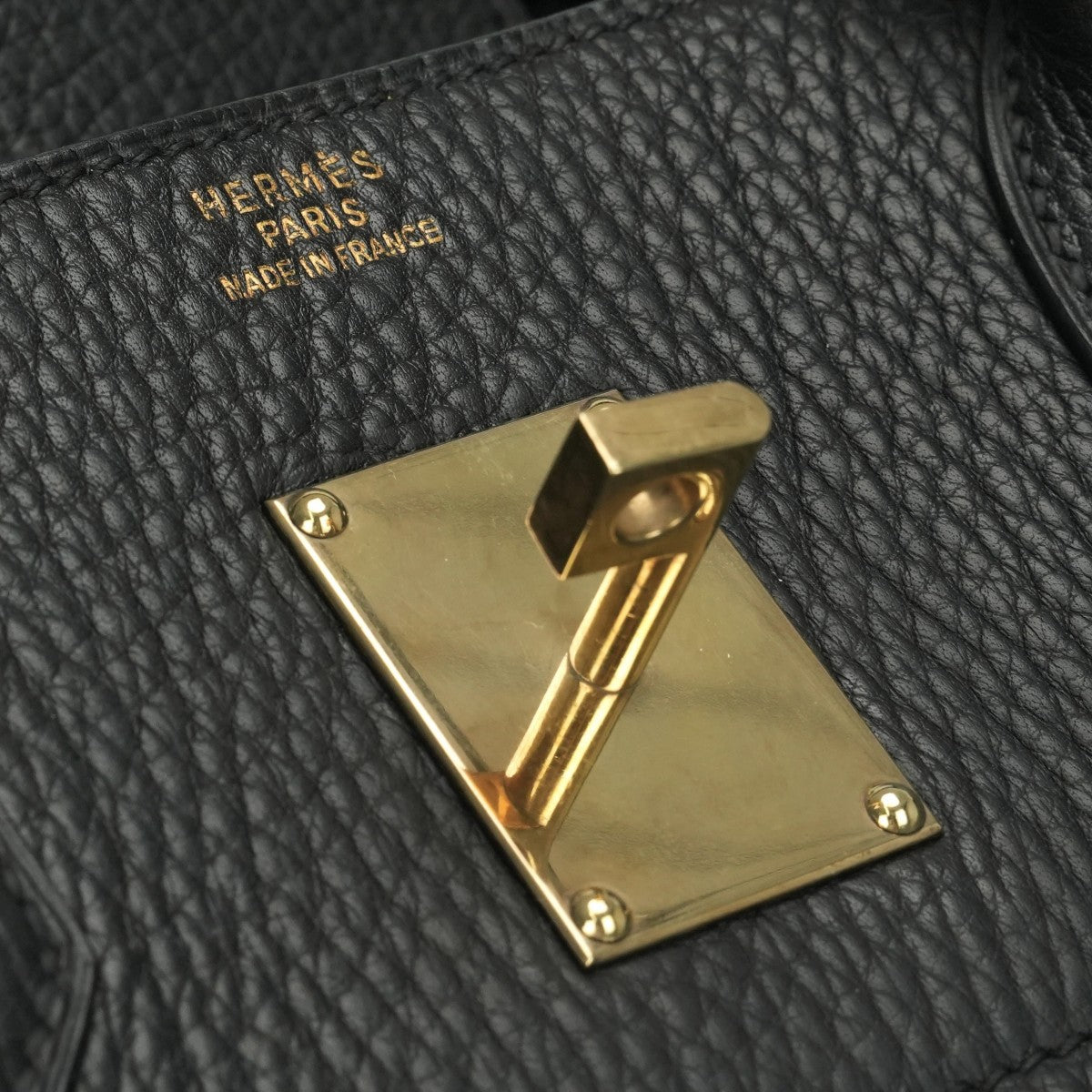 エルメス HERMES オータクロア45 オータクロア 45 バッグ トートバッグ アルデンヌ ノワール Noir ブラック black 黒 ゴールド金具