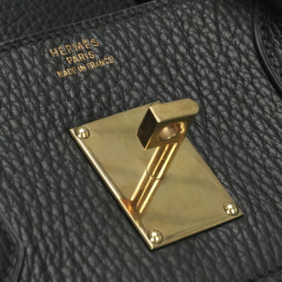 エルメス HERMES オータクロア45 オータクロア 45 バッグ トートバッグ アルデンヌ ノワール Noir ブラック black 黒 ゴールド金具