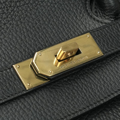エルメス HERMES オータクロア45 オータクロア 45 バッグ トートバッグ アルデンヌ ノワール Noir ブラック black 黒 ゴールド金具