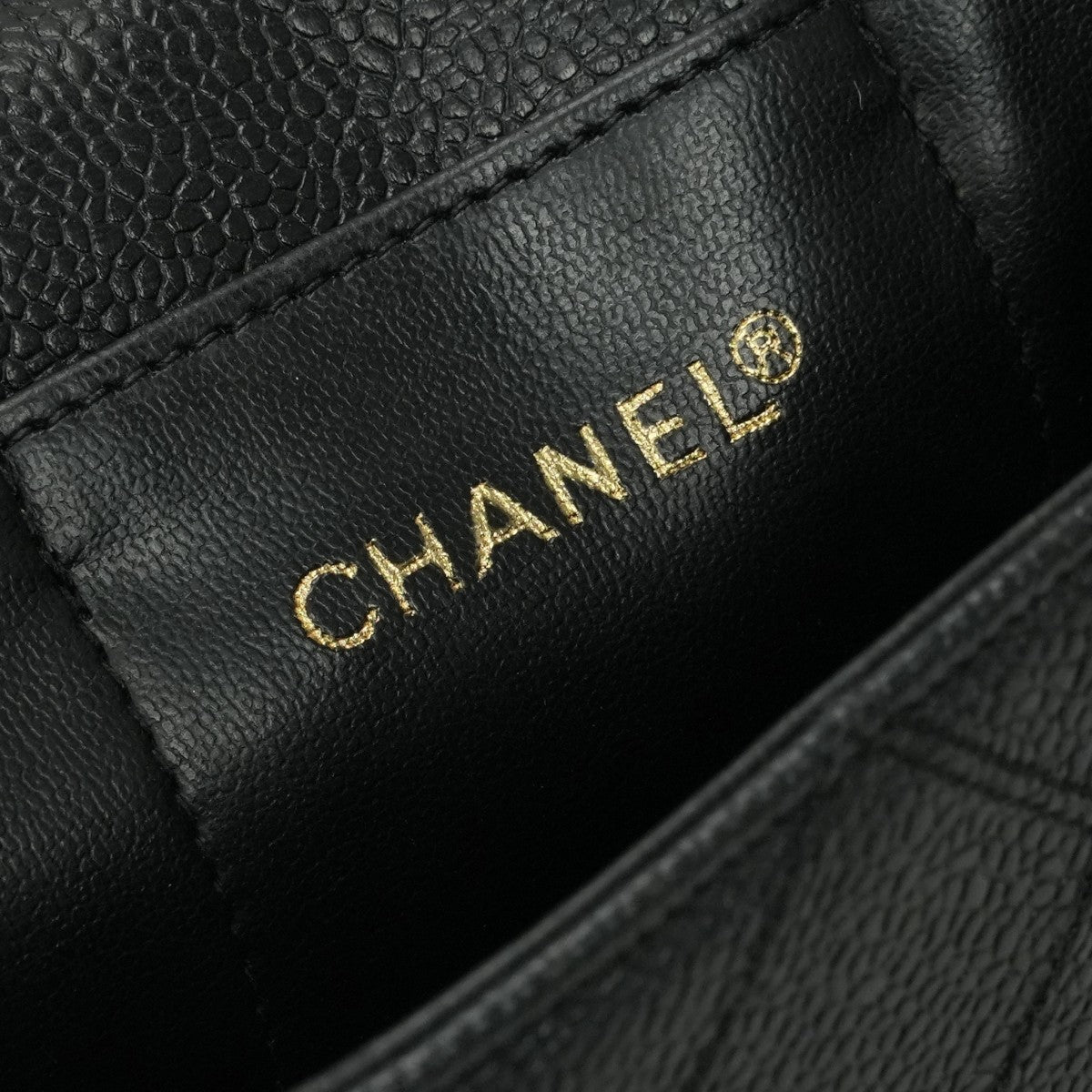 シャネル CHANEL ビコローレ バッグ ビジネスバッグ ブリーフケース キャビアスキン ブラック Black 黒 ゴールド金具 ハンドバッグ