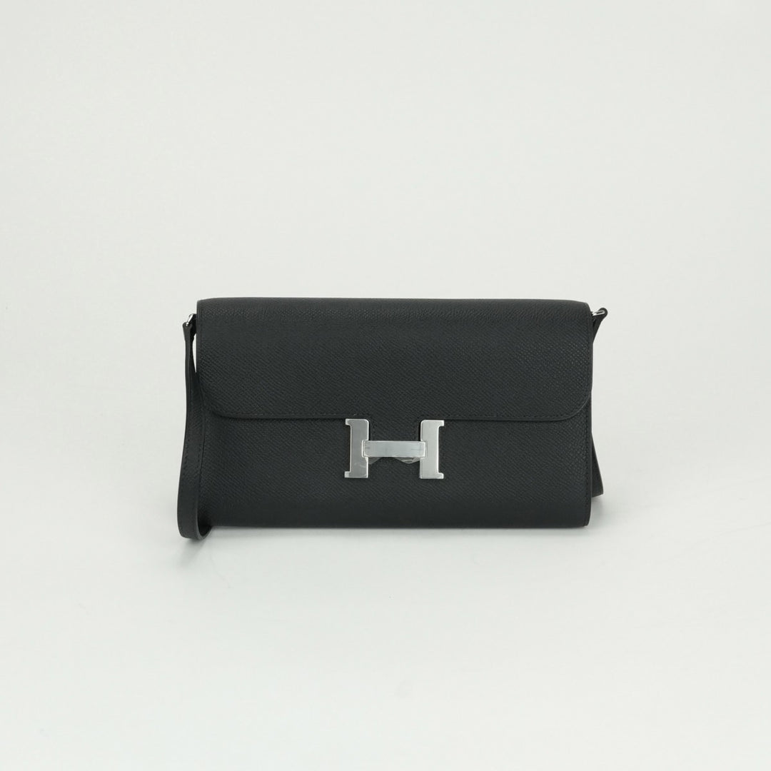 HERMES 新モデルの無地ロング財布 HERMES エルメス 財布 シチズンツイルロング コンビネ エプロン