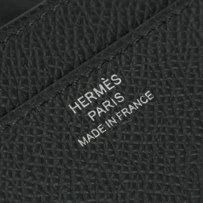 エルメス HERMES コンスタンストゥーゴー コンスタンス トゥーゴー 財布 長財布 ロングウォレット エプソン ノワール noir ブラック black 黒 シルバー金具 ヴォーエプソン