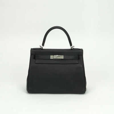 エルメス HERMES ケリー28 ケリー 28 バッグ トートバッグ ショルダーバッグ トゴ ノワール Noir ブラック black 黒 シルバー金具 ハンドバッグ　ショルダーバッグ