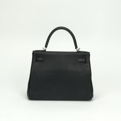 エルメス HERMES ケリー28 ケリー 28 バッグ トートバッグ ショルダーバッグ トゴ ノワール Noir ブラック black 黒 シルバー金具 ハンドバッグ　ショルダーバッグ