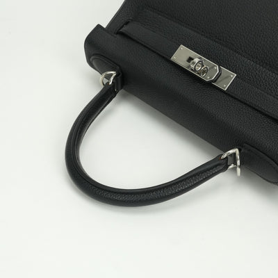 エルメス HERMES ケリー28 ケリー 28 バッグ トートバッグ ショルダーバッグ トゴ ノワール Noir ブラック black 黒 シルバー金具 ハンドバッグ　ショルダーバッグ